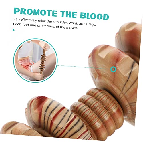 CLISPEED Massageadores De Pescoço 2 Peças Massageador De Seis Rodas Ferramenta De Massagem Massagead