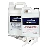 TotalBoat-510825 High Performance Epoxy Kit, Crystal Clear Marine Grade Resin and Hardener for Woodworking, Fiberglass and Wood Boat Building and Repair (Gallon, Medium)