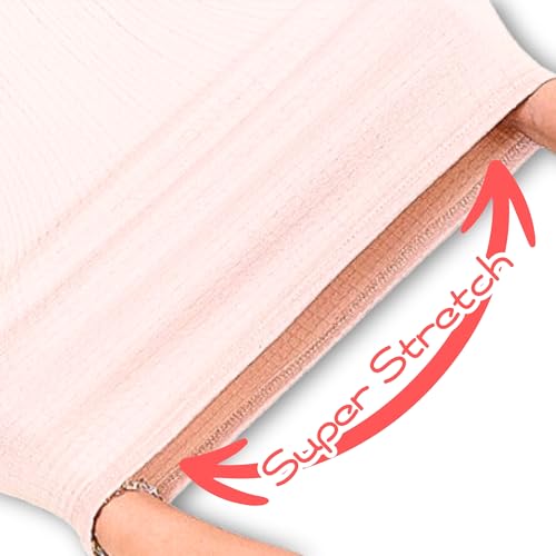 Extra Long Elastic Haramaki Waist Warmer Belt for Belly, Thermal Stomach Stretch Warm Protector Wrap, Waistband Binder4