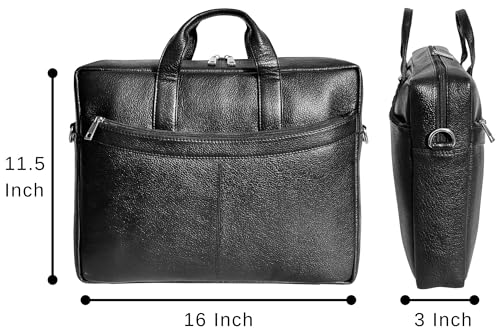 Image of RUSTIC TOWN Premium Leather Crossbody Messenger Bag - Stylish and Versatile - Gift for Professionals