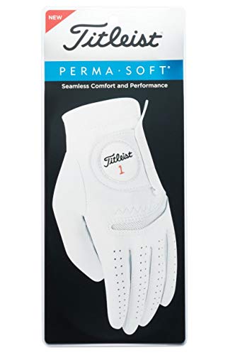 Titleist Perma-Soft Men's Regular Left Pearl, Medium/Large