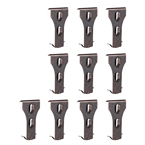 Image of Hook, 10 PCS Brick Hook Clip Outdoor Hanging Hooks for 60-70mm Brick in Height No Drilling Sliding Brick Hanger Clips for Festival Birthday Decoration
