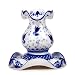 JSC Gzhel Decorative Candle Stand Openwork Small Candle Holder. Blue&White Porcelain. Gzhel Table Centerpiece