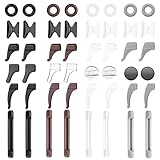 24 Paar Silikon Antirutsch Gläser Ohrhaken, FWLWTWSS Brillenbügel Antirutsch Brillen Pads Anti Rutsch Brillen Ohrbügel Komfort