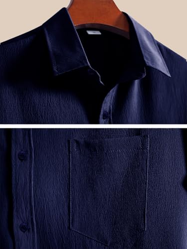 Image of Tee Projekt Solid Shirt for Men's ||Pop corn Shirt|| Solid Shirt for Men's|| Casual Shirt for Men||Half Sleeve Spread Collar Shirt for Men
