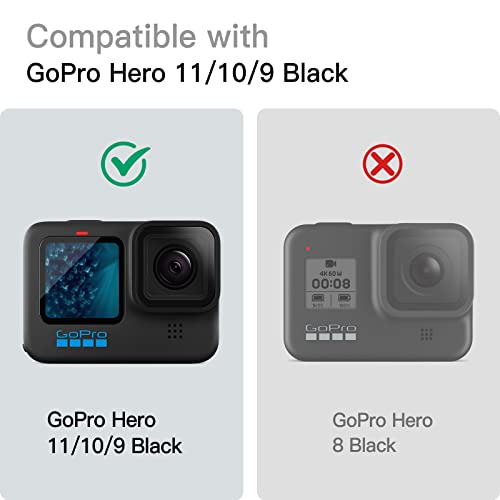 Jetech Screen Protector For Gopro Hero 11/10/9 Black With Camera Lens Protector, Tempered Glass Film, Easy Installation, Hd Clear, 3-Pack Each #TOP1