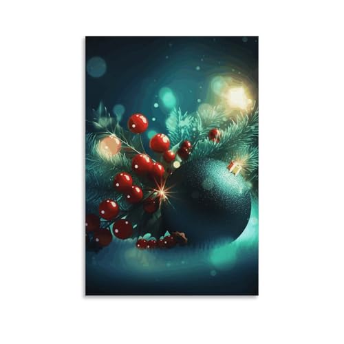 Décoration murale de Noël pour chambre et bureau avec cette toile QMNLKH