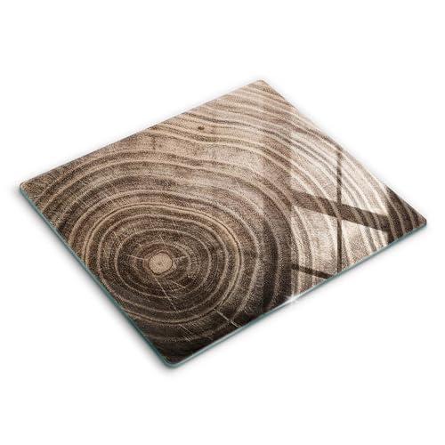 Protection plaque induction 60x52cm Wallfluent finition premium arbre à bois