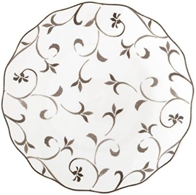 BRANDANI 53118 Fruit Saucer Hairlock Dama Taupe in New Bone China D Plate 21 cm