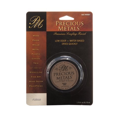 Precious Metal 45501 1.75-Ounce Platinum Metals Premium Leafing Finish, 1-Pack