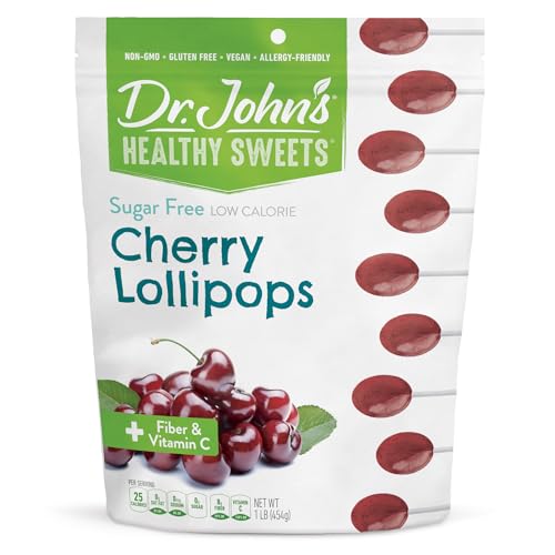 Dr. John’s Sugar Free Candy, Healthy Lollipops with Zero Sugar,