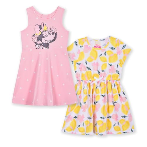 Disney Minnie Mouse Girls Dress 2 Piece Set for Toddlers and Big Kids