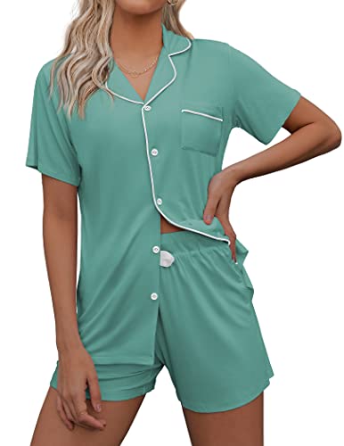Ekouaer-Women-Classic-Soft-Short-Pajamas-Set Ekouaer-Women-Classic-Soft-Short-Pajamas-Set