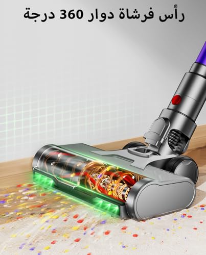 Image of Cordless Vacuum Cleaner, 55KPA 70Min 650W Motor Powerful Vacuum Cleaners for Home, Self-Stand Cordless Stick Vacuum Rechargeable Anti-Tangle /LED Screen /1.8L Cup for Home Pet Hair /Carpet /Hardwood Floor
