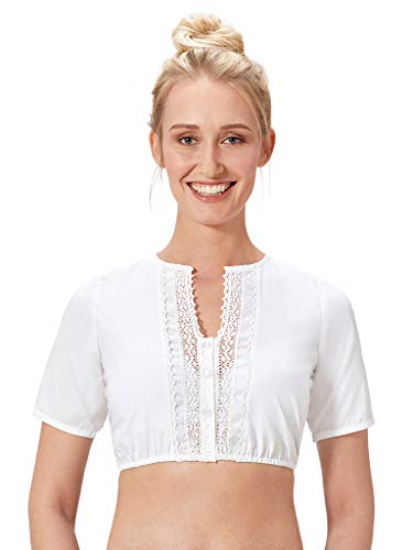 Himmelreich Dirndlbluse Hochgeschlossen Weiss -M Cover