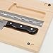 Snow Peak Cutting Board and Knife Set, Chopping Block, Foldable, Natural Birch Wood, Stainless Steel Knife, Camping, Picnic, Large