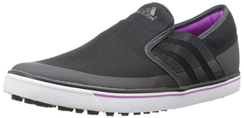 adidas Women's W Adicross SL Golf Shoe, Core Black/Dark Shale/Flash Pink, 9 M US