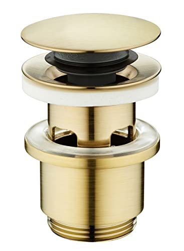 Edouard Rousseau Bonde de Lavabo Clic-Clac, diam. 63 mm, certifié NF, avec Trop Plein, Standard,...