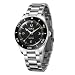 DUKA 150 Montre de plongée Automatique pour Hommes, Acier Inoxydable, Saphir synthétique, Couronne vissée, étanche à 100 mètres, Montre de Sport décontractée à remontage Automatique. (Noir)