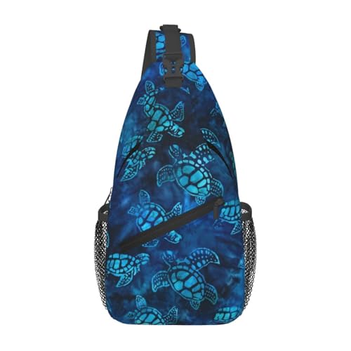 Sea Turtle Sling Bag - Women's & Men's Fashion Backpack, Crossbody, Shoulder & Chest Bag - Travel & Hiking Daypack