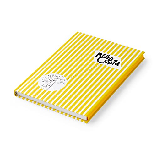 Carnet de notes A5 ligné PdiPigna jaune couverture rigide pour écritures nettes