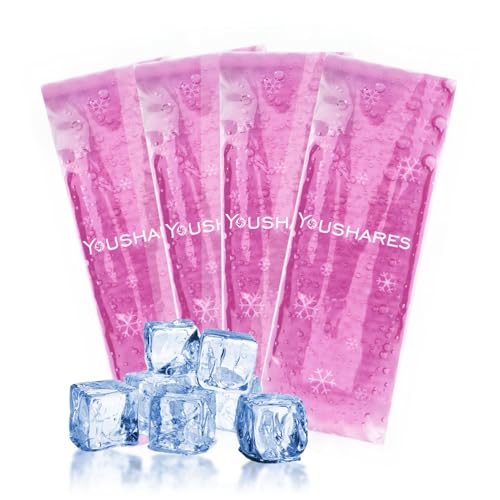 Image of YOUSHARES TSA Approved Ice Packs for Insulin Cooler Travel Case - Travel Ice Packs for Medications, Reusable Small Freezer Packs for Insulin Travel Case (4 Pcs, Purple)