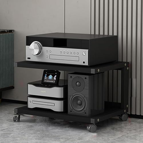 Gabinete de Esquina para TV con soporte para altavoz ajustable y estante multimedia