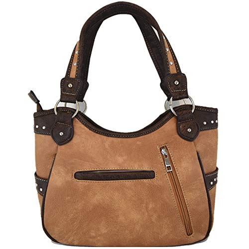 Image of Tooled Leather Laser Cut Western Style Horse Cowgirl Purse Country Totes Women Handbag Everyday Shoulder Bags Wallet Set