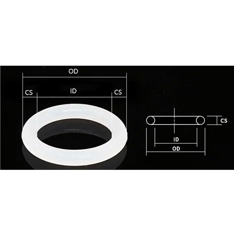2,5 mm biały silikonowy pierścień uszczelniający 10 sztuk do uszczelki O-ring izolacji sprzętowej(OD 39mm)