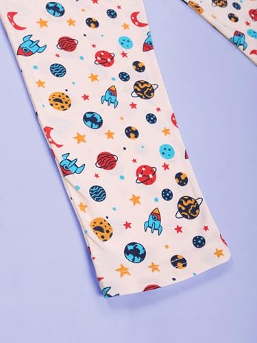 Image of KiddoPanti Boys Printed Pyjama | 100% Cotton Single Jersey Fabric | All Over Printed Design | Relax Fit & Ankle Length | Pyjama Pant