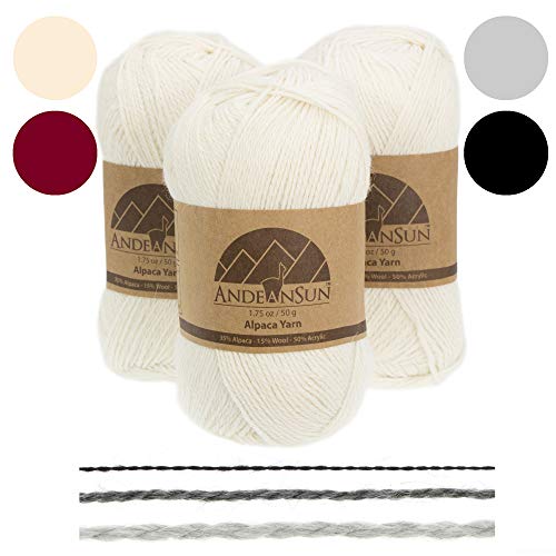 Fingering Alpaca Yarn Blend (Weight #2) FINE, Sport, Baby Skeins - Set of