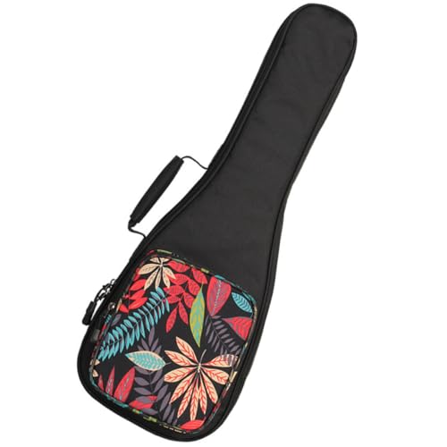 Housse de rangement pour ukulélé 23/24 pouces en nylon rembourré avec grande poche avant