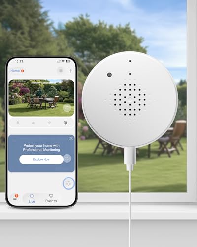 AKINGUAR 3MP 2K Window Camera, WiFi6 Indoor Camera for Home Security, with Full-Color Night Vision,...
