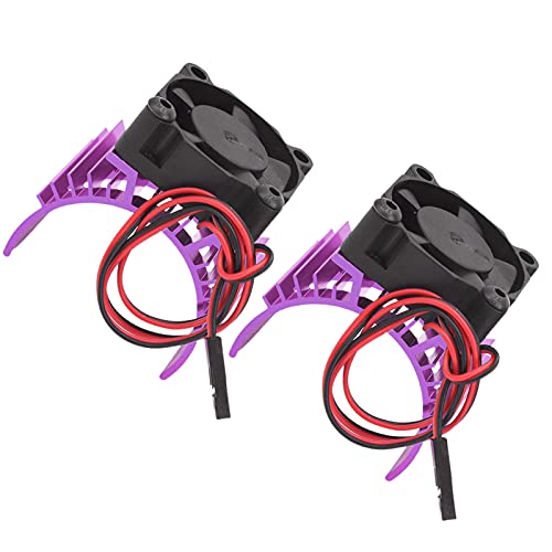 Ashata Rc Remote Control Car Engine Motor Heatsink 540 Brushed Motor Fan With Heatsink Rc Accessory(Purple) #TOP26