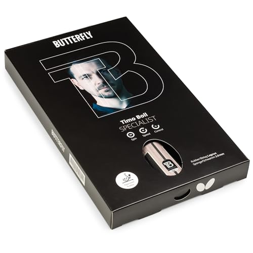 Timo Boll Uzmanı Masa Tenisi Raketi | Deneyimli Saldırı Oyuncuları için Hassas; Hız ve Döndürme |Güçlü, Kontrollü Saldırı Oyunu için Orta Sert Bıçak