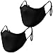 Produktbild 2 Schwarze Masken: verstellbare Größe | Behelfs-Mundschutz schwarz | Maske schwarz | Masken an Kopf anpassbar | Schwarze Maske Größe einstellbar | Behelfs-Mundschutz Masken schwarz