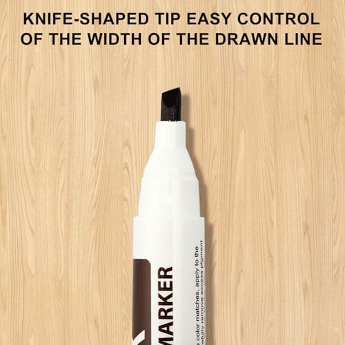 13 Stück Möbel Reparaturset Holzmarker und Wachsstifte Möbelreparaturset mit Spitzer-Set für Flecken Kratzer Holzböden Tische Schreibtische Bettpfosten Ausbesserungen und Abdeckungen