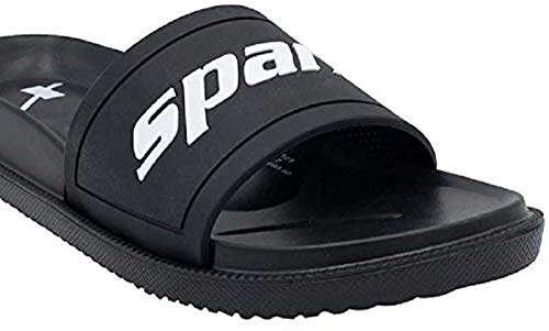 Image of SPARX men's new slippers collection for outdoor /Walking /jogging SFG-2101, Color-Black White,Size:UK-10