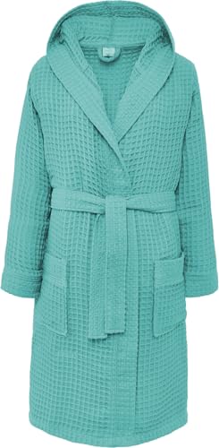 HOME ZEN HOUSEHOLD LINEN Bademantel aus Baumwolle, Waffelpiqué, mit...