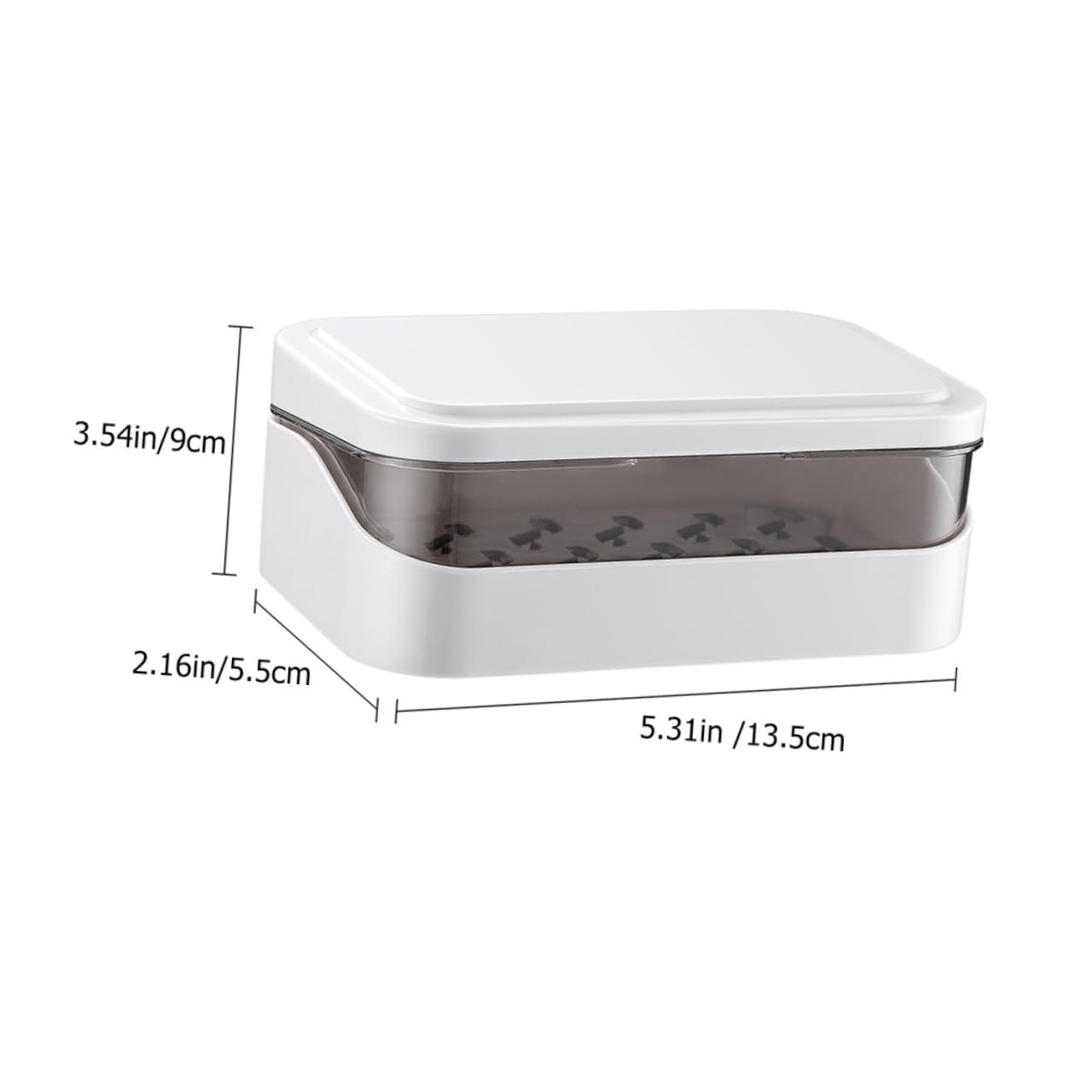 Amosfun 5 Sätze Kunststoff Seifenschale Mit Deckel Abnehmbar Wasserablauf Bad Accessoire Badezimmer Seifenhalter Für Waschbecken Und Dusche Praktische Ablage 2 Stück * 5