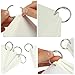 ArrErr 30 Pack Loose Leaf Paper Binder Rings Office Book Rings 1.5 Inch Binding Ring for Filler Paper Loose Leaf Notebook Paper Document Sheets Index Cards Index Note Cards Flash Cards Flashcards
