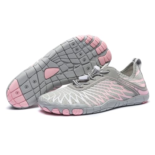 Image of Hiking Barefoot Shoes for Women Men Breathable & Non-Slip Athletic Barefoot Wide Toe Water Shoes Lightweight Perfect for Walking,Running,and Swimming