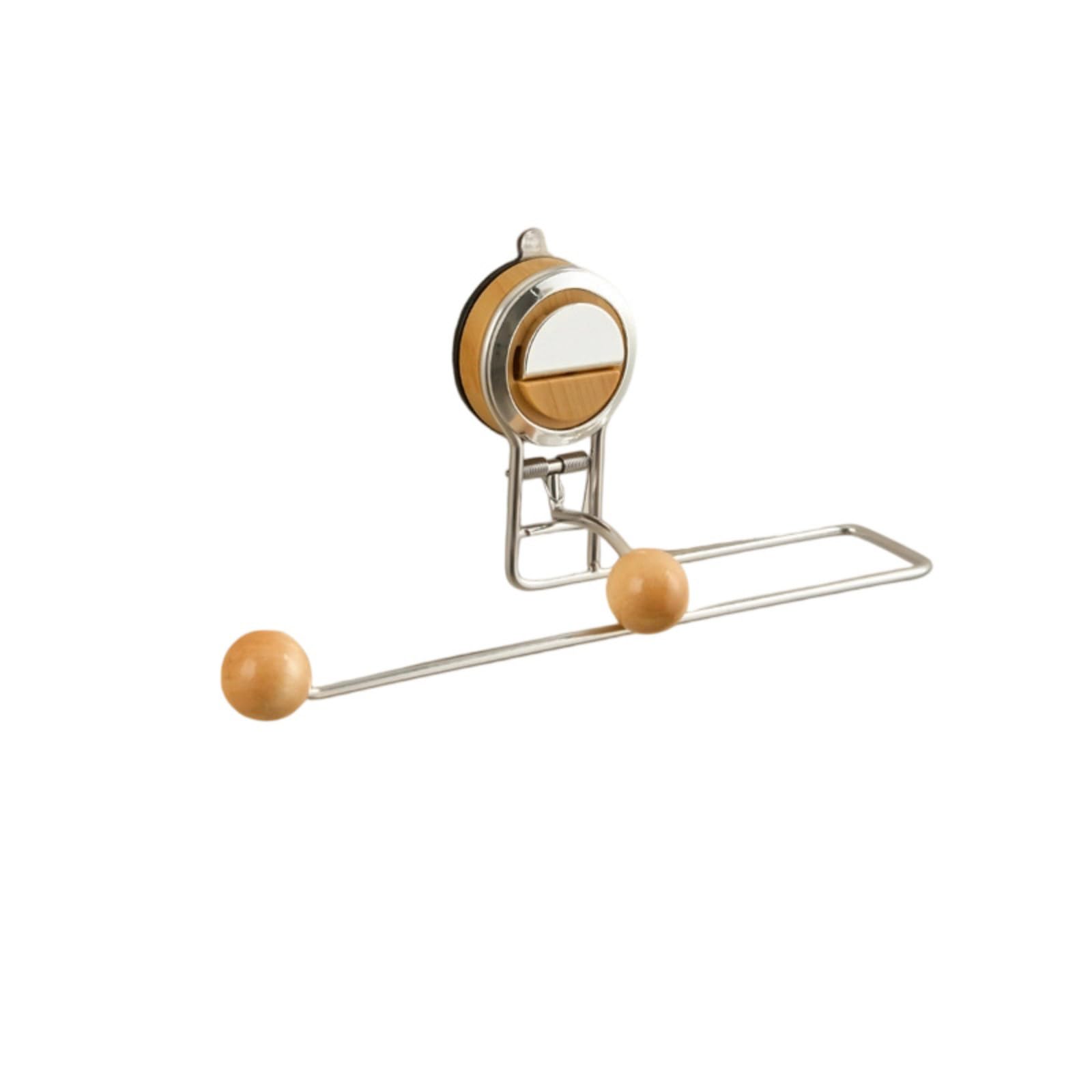 Rustproof Suction Paper Towel Holder Wall Cabinet Mount Stainless Steel Wood Multipurpose Kitchen Planner Multipurpose Cabinet Paper Towel Holder