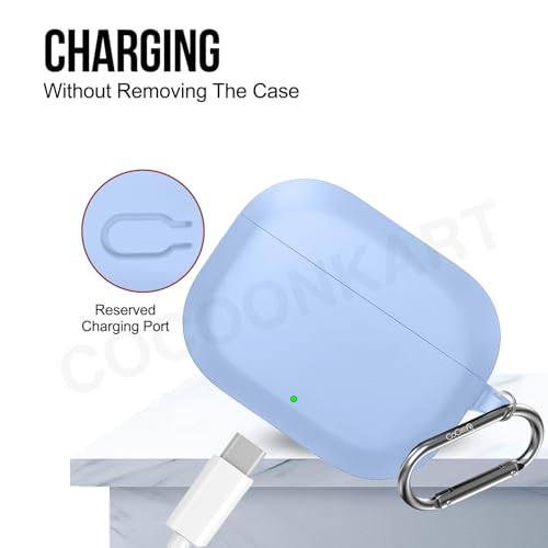 Image of Cocoonkart Soft Silicone Case Cover Compatible for OnePlus Nord Buds 3r (2025) -Sky Blue