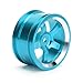 YYQTGG RC Car Wheel Hub, Lightweight Aluminum Alloy 4PCS 1/10 Hubs for Sakura D4 Touring Drift Cars for HSP 94123(Blue)