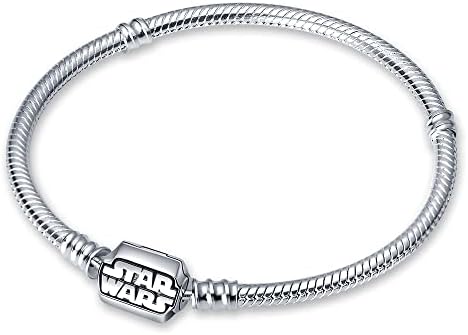 LIGHTDOG Snake Bracelet for Pandora Charms,With Silve logo Charm ， 925 sterling silver Jewelry Snake Chain Bracelet Fit Any Charm Gift for Women Girl