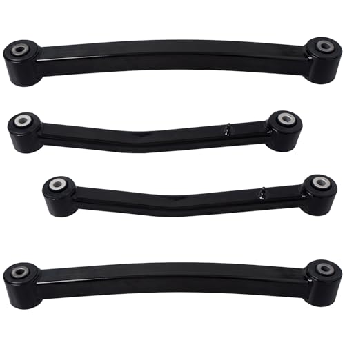 AUQDD Kit de suspensão de 4 peças, braço de controle traseiro superior e inferior compatível com Je-ep Wrangler 2018-2020 2021-2024 com código de corpo JL (substitui # CMS25184 CMS251265 52060015AE