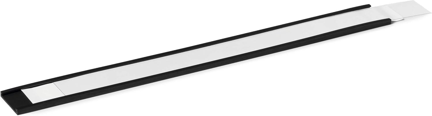 Durable Black Magnetic C Channel Ticket Lable Holders | 5 Pack | 200 X 20Mm |