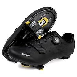 Zapatillas de Ciclismo Hombre/Mujer – Zapatillas d...: ✅ Transpirables y ligeras – Parte superior de material perforado que favorece la circulación del aire, manteniendo los pies secos y frescos incluso durante los pedaleos más intensos. ✅ Suela antideslizante de alto rendimiento – Garantiza máxima adher...