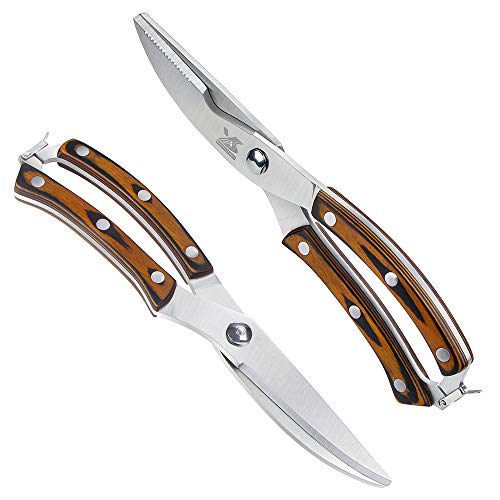 MSY BIGSUNNY 25,5 cm premium schaar heavy duty lente geladen roestvrij staal keuken gevogelte en bot schaar - Tang Series - Image 3